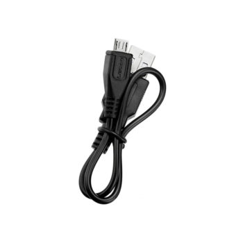 LEZYNE – Micro USB kábel na nabíjanie svetiel a GPS – čierny