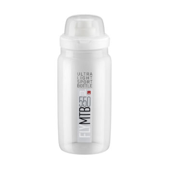 ELITE – Fľaša – FLY MTB – transparentná – šedé logo 550 ml/ 750 ml/ 950 ml