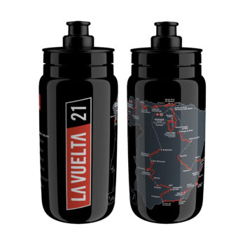 ELITE – Fľaša – FLY VUELTA 2021 MAP – čierna 550 ml