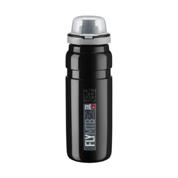 ELITE – Fľaša – FLY MTB – čierna – šedé logo 550 ml/ 750 ml/ 950 ml